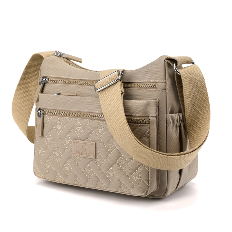 Women's Shoulder Crossbody Bag Waterproof Solid Color Black Pink Casual Handbag Messenger Bag