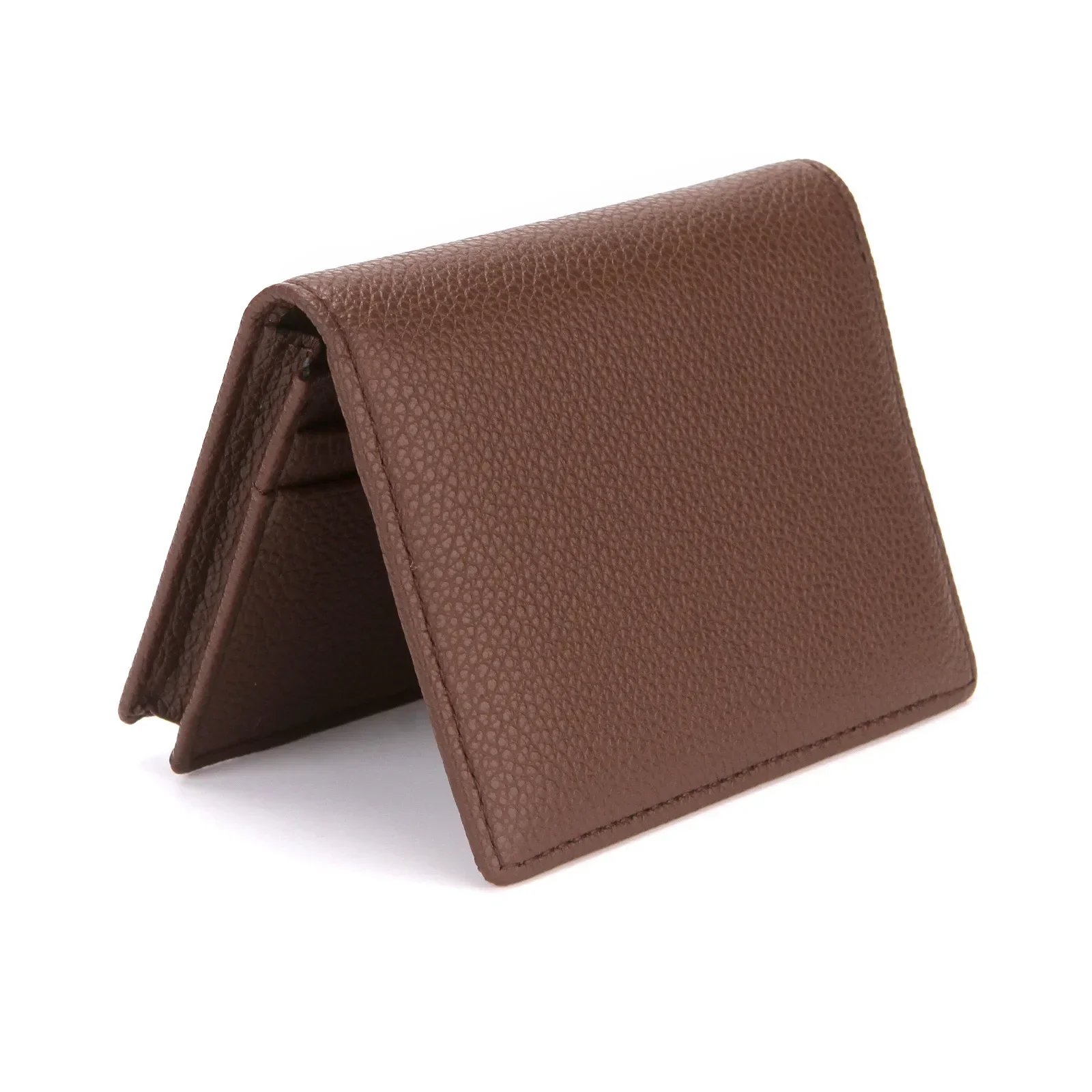 Men Credit Card Holders Purse Women Card ID Holder Organizer Business Bags New Black Brown Fashion Leather Card Wallets