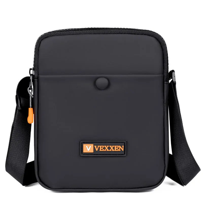 Messenger Sling Bags For Men Casual Oxford Small Zipper Crossbody Pouch Simple Mini Phone Bag Male Side Shoulder 241106