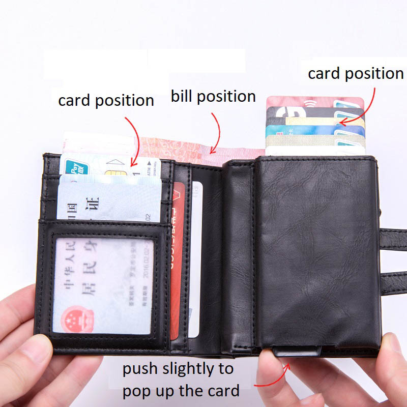 Weduoduo New Style Credit Card Holder Men And Women Anti RFID Card Holder Multi Function Card Wallet Large Capacity Card Cases