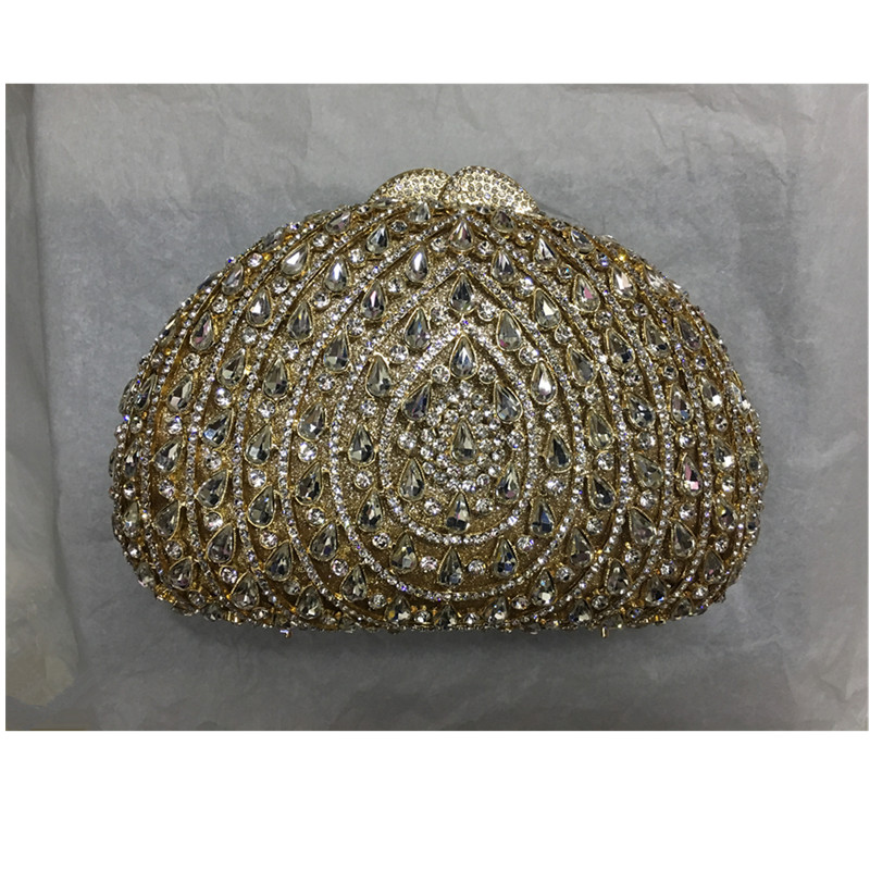 Latest Women Crystal Prom Clutch Purse Luxury Colorful Crystal Diamond Evening Bag Crystal Clutch Evening Purse Bag High Quality