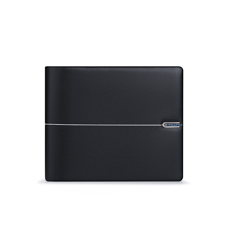 Wallet men's short horizontal wallet business cowhide wallet business wallet bank card card bag coin purse multi-function