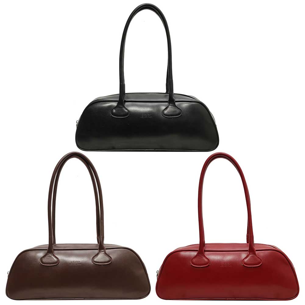 Women Retro Commuting Bag Large Capacity PU Leather Trendy Shopping Bag Solid Color Stylish Cylinder Bag Single Shoulder Bag
