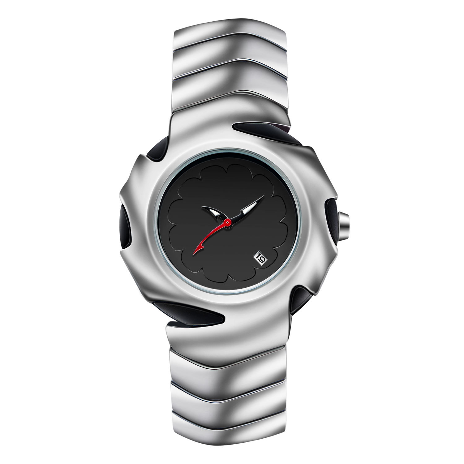 Blade Watch Mens Watch Waterproof Sports Watch Quartz Movement Titanium Case Tempered Glass Mirror SIZE 15x14MM Warranty 1 Year 014
