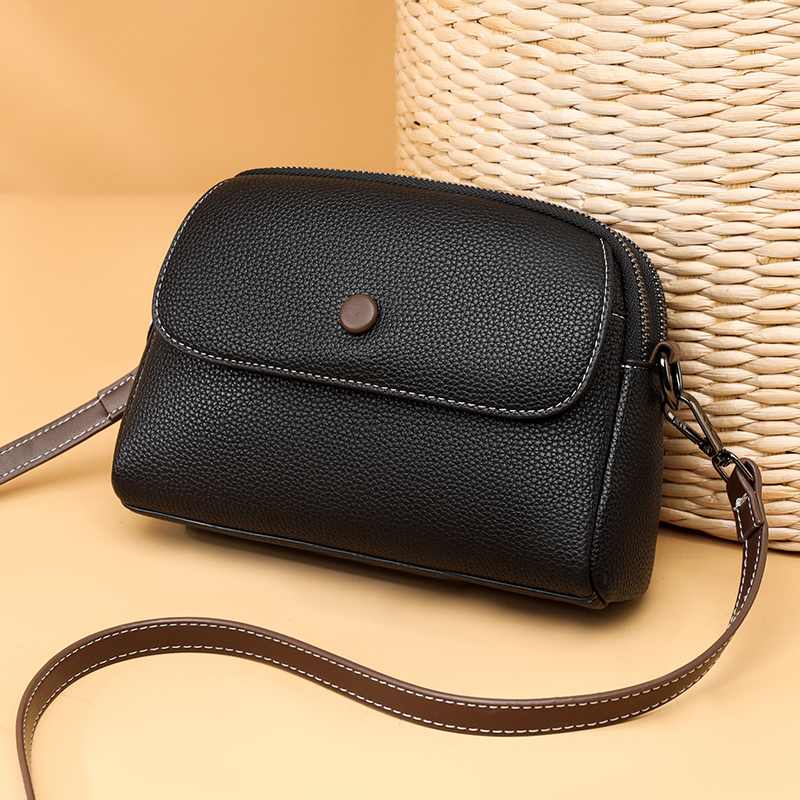 Women Fashion Shoulder Bag 100% Genuine Leather New Soft Leather Casual Cross Body Luxury Design Ladies Wallet Mobile Phone Bag