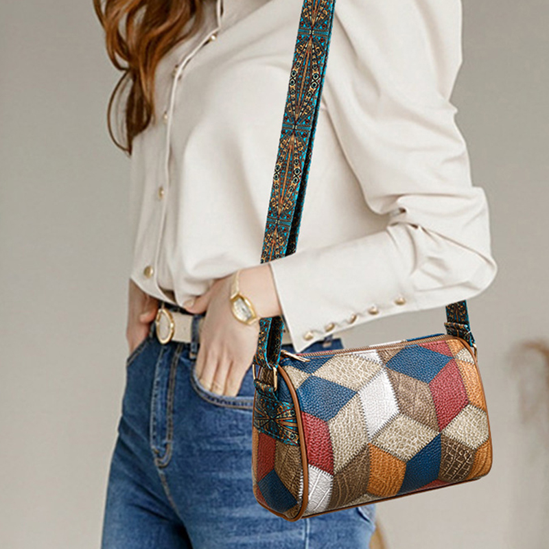 High Quality PU Leather Women Wide shoulder straps Crossbody Shoulder Bags Luxury Handbag Lady Messenger Bag Simple Satchels