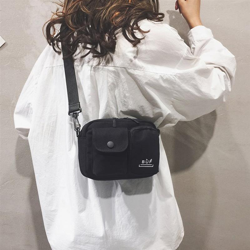 Women Canvas Bag Fashion Cell Phone Bag With Zipper Korean Crossbody Bag For Female Ladies Shoulder Bag Bolsa Feminina
