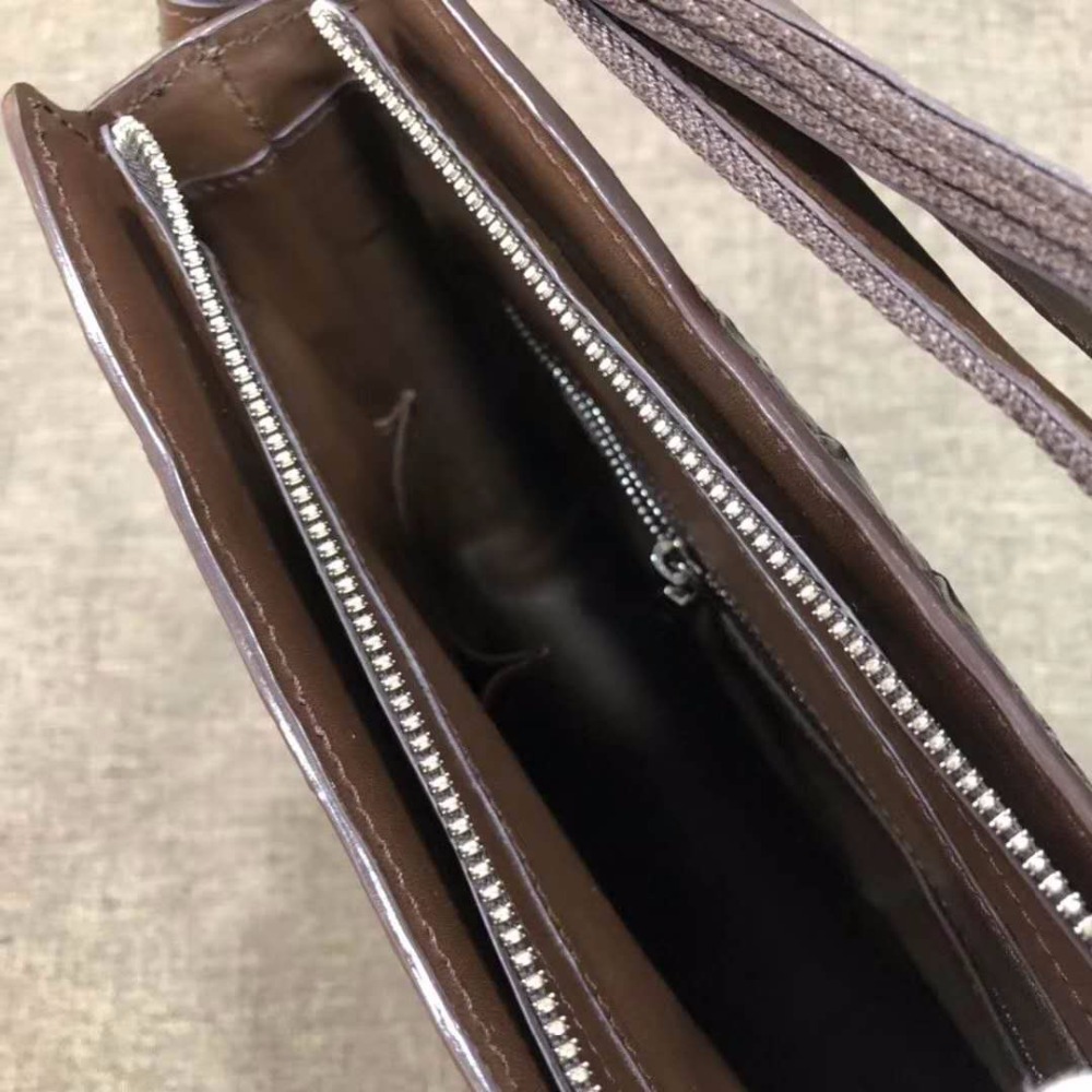 100% genuine crocodile leather head skin small size shoulder bag cross body bag for men black brown color free ship