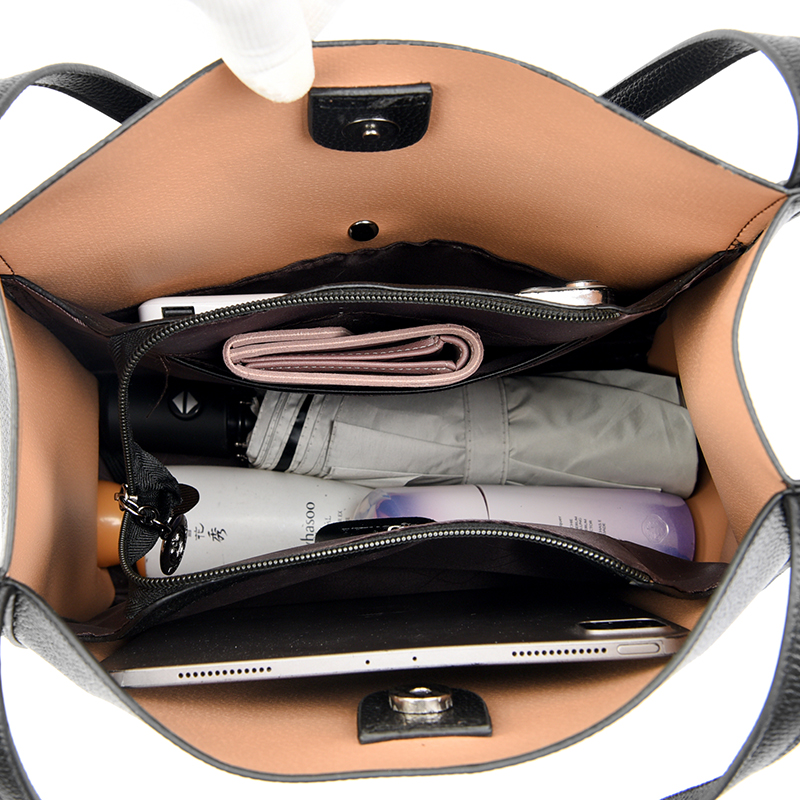 Ladies Large Capacity Real Leather Handbags Shopper Brand Casual Totes Bags Bolsos 2024 NEW Luxury Women Designer Shoulder Sac