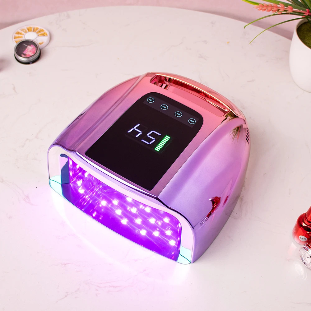 UV LED Nail Lamp Nail Drill Professional Manicure Machine Tools Rechargeable Wireless 35000 Purple Salon Nail Art Tool Kit Set 241106