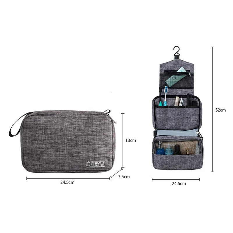 Mens Travel Bathroom Ceiling Toilet Bag Canvas Dopp Kit Accessories Bag Shaving Shower Womens Beauty Makeup Organizer 241106
