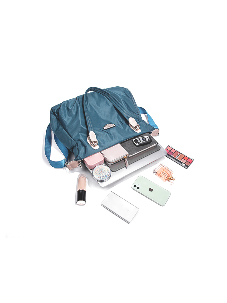 Fouvor Women Fashion Large Capacity Bag OL Style Female Tote Bag Oxford Waterproof Zipper Bag Casual Messenger Bag 2611-04A