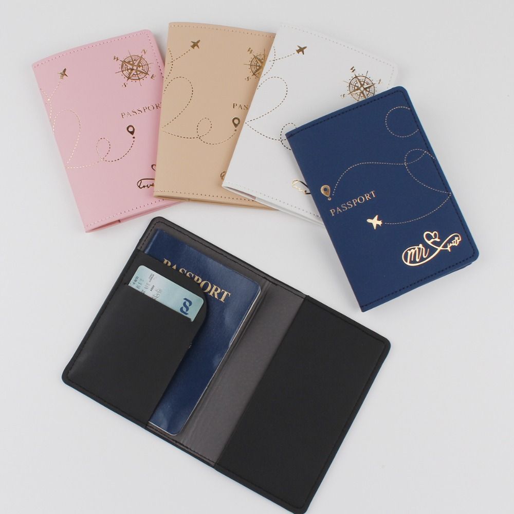 PU Leather Passport Cover Portable Waterproof Multi-card Document Credit Card Case Passport Holder Case Travel