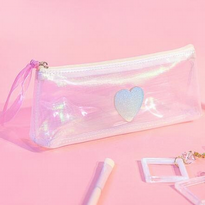 Fashion handbag pink toilet mini bag transparent little bag organizer bag
