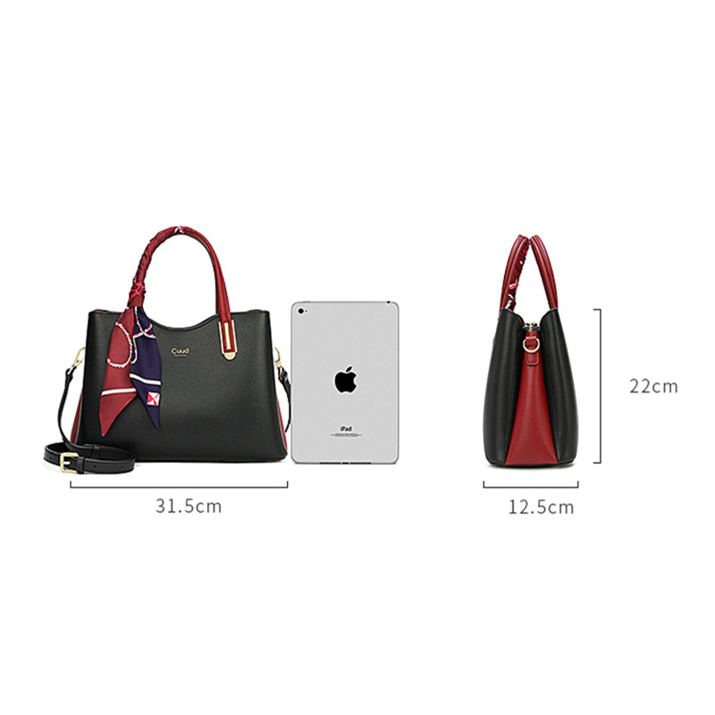 Luxury Designer Cowhide Leather Female Handbag Leather Shoulder Bag Fashion Large Capacity Women Bag Female bag