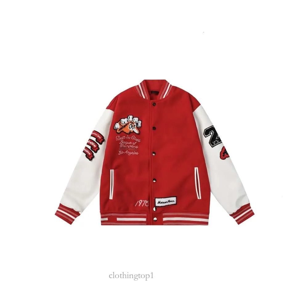 Fashion Mens Winter Varsity Jacket Designer Jacket Long Sleeve Embrodiery Baseball Jacket Motorcycle Am jacket Outwear Warm amirijacket Coats M-2Xl 39d