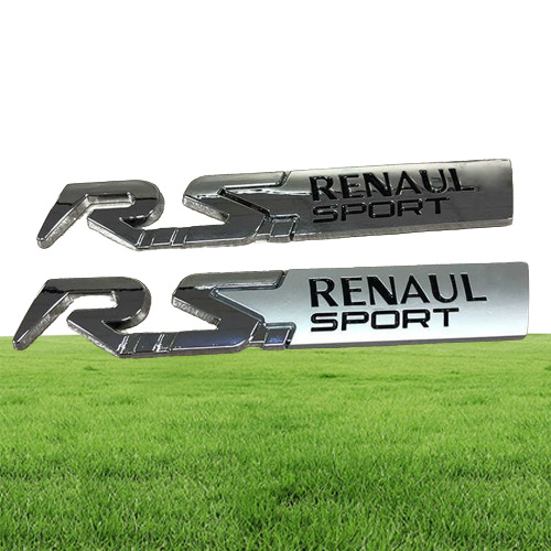 Car Sticker Emblem Decal for Renault RS Sport Clio Scenic laguna Logan Megane Koleos Sandero Safrane Vel Satis Arkana Talisman2799687