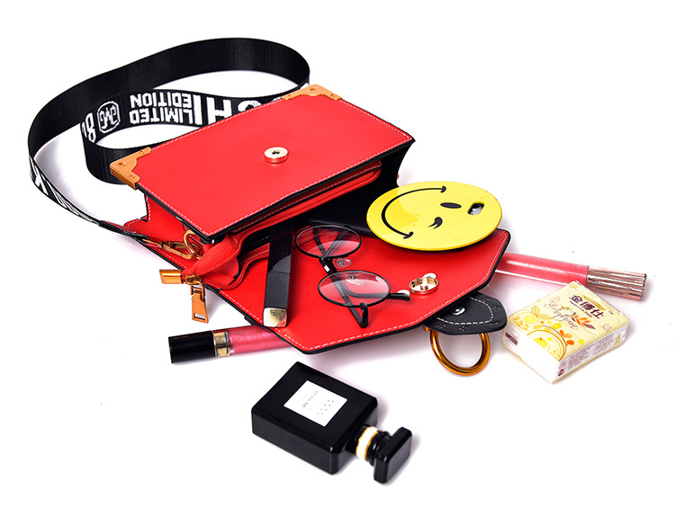 Fashion Women Metal Lion Handbags Crossbody Bags Rivet Shoulder Bags Purse Mini Square Messenger Bag