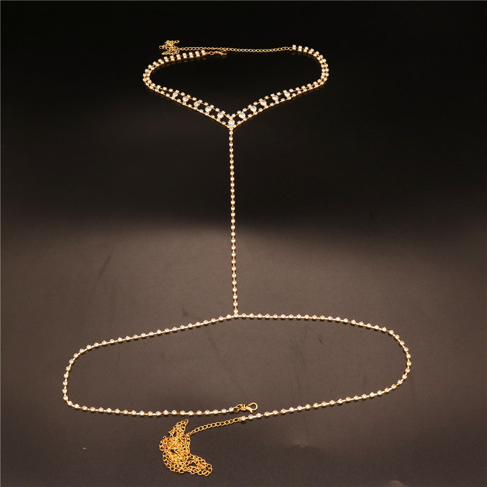 Wedding Accessories Multi-layer Rhinestone Body Waist Chain