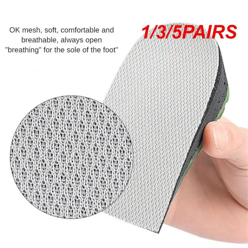 1/3/5 pairs of boots with half pad durability and half height pad insole booster suitable for foot shape gray 241106