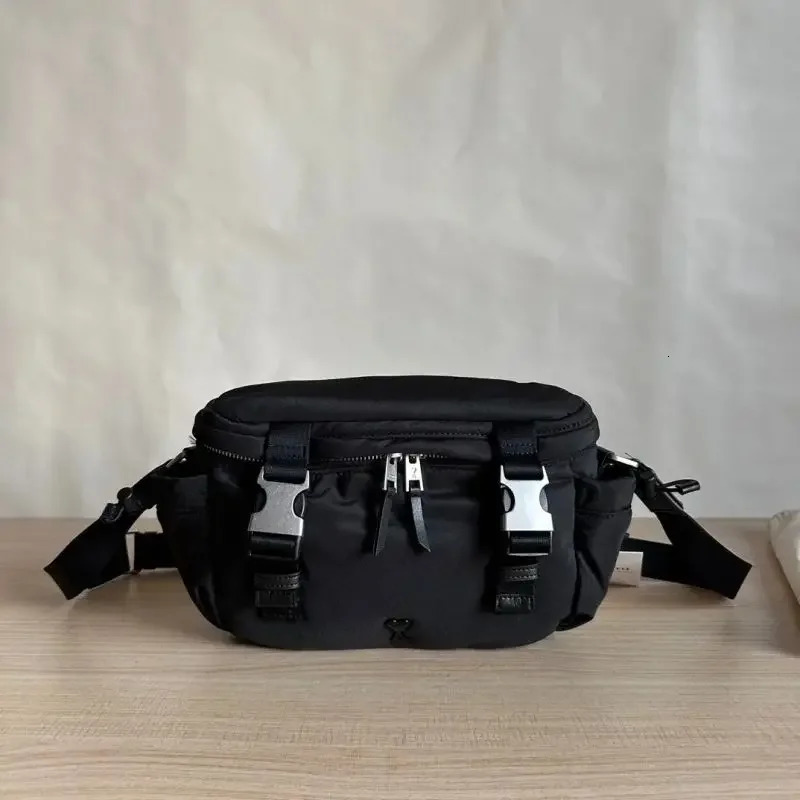 French Fashion ner Style Womens Messenger Bag y Heart Pattern Unisex Waterproof Nylon Crossbody 241106