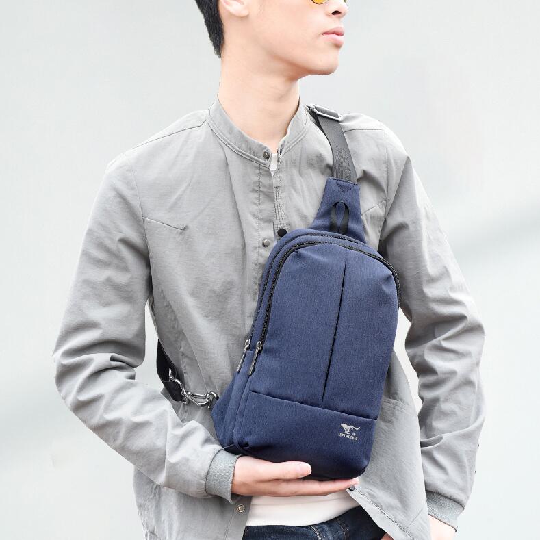 Youth Men chest bag fashion brand sports straddle messenger small straddle bag Male Oxford Fabric versatile shoulder bag