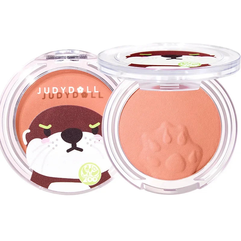 Judydoll Hongshan Co ed powder blusher face cream bright matte expansion color monochrome soft fog powder blusher face cream 241107