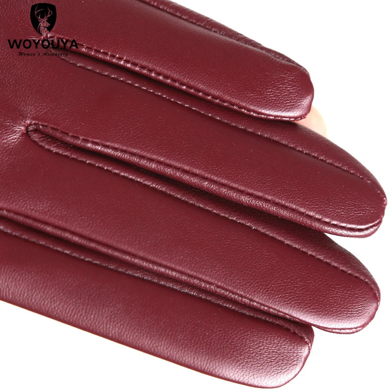 Fashion colored clothing accessories womens leather gloves comfortable short womens gloves warm winter gloves 241106