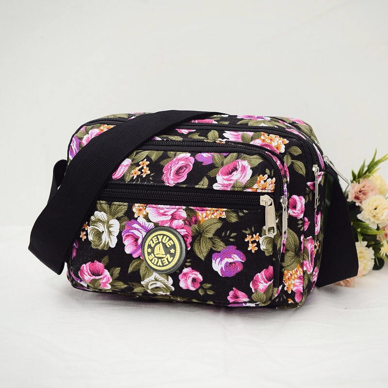 SHYAA Stall Women's Bag Source Elderly Cloth Bag Korean Canvas Straddle Purse Single Shoulder Ladies Canvas Crossbody Bag