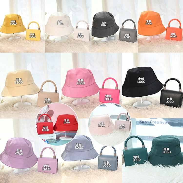 New Fashion Designer Women Chain Shoulder PU Bag Purses Ny Hat and Purses Set Ladies Handbags