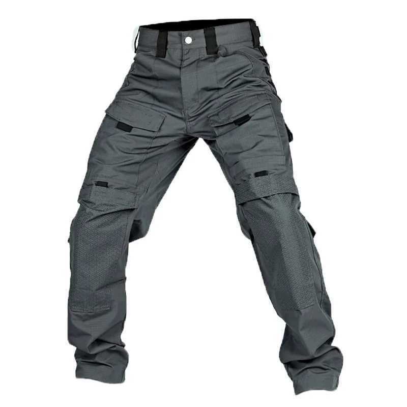 Tactical Pants For Men Casual Multi-Pockets Cargo Trousers Quick Dry Outdoor Waterproof Work Trousers Wear-Resistant Overalls LX241107