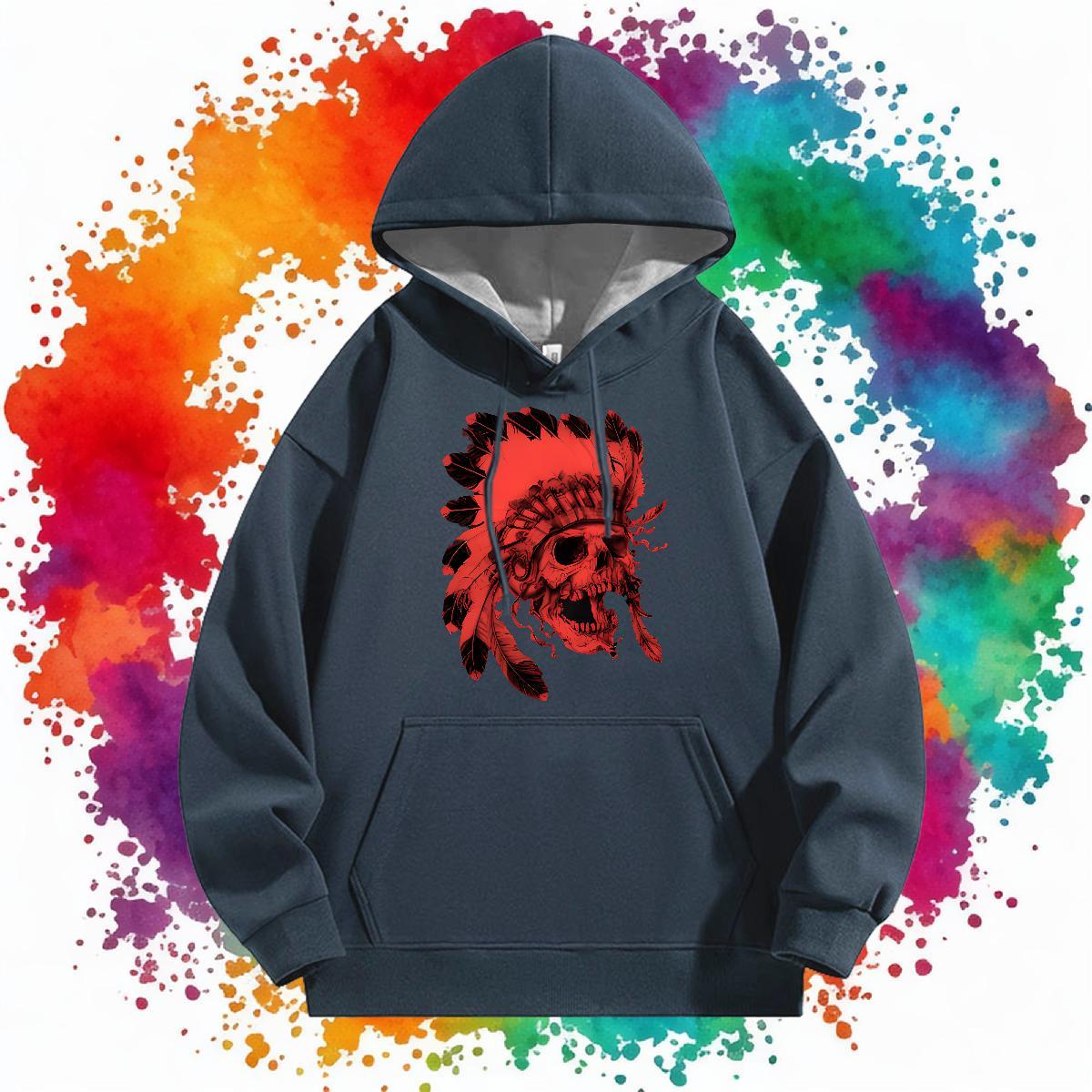 2024 DIY Men Sweatshirt hoodie Hooded Collar Breathable Soft Hoodie Pullover Black Oversized Top Pullover Hoodie Outdoor Thick Plush