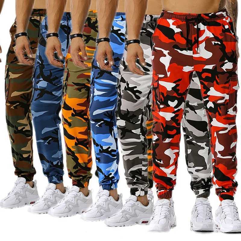 Mens Camo Casual Pants Drawstring Sports Jogging Pants Cargo Pants Sports Streetwear gmrksz kargosuz vergisiz rnler LX241107