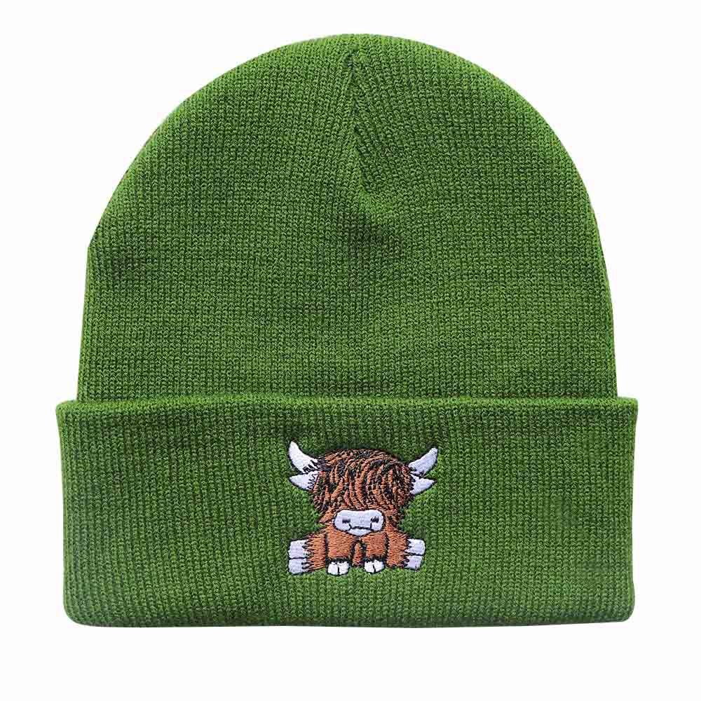 High quality design, Men's and Women's Autumn/Winter Trendy Cartoon Embroidered Knitted Warm Hoodie Hat
