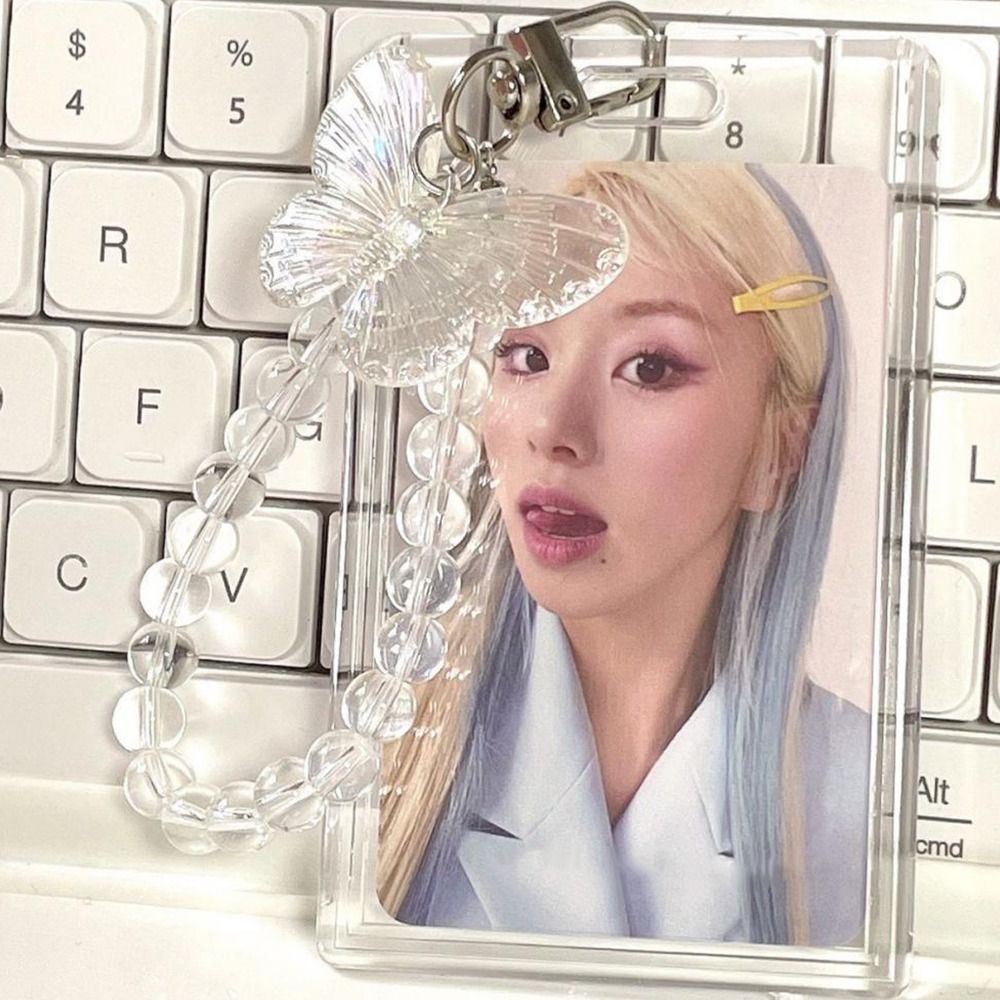 Kawaii 3 inch Kpop Photocard Holder Credit ID Bank Card Photo Display Holder Bus Card Protective Case Pendant