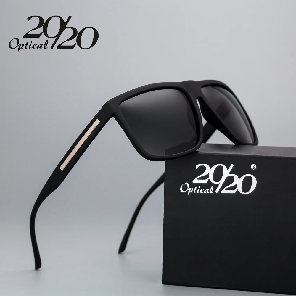20/20 Fashion Black Sunglasses Mens Polarized Driving Sunglasses Fashion Mens Oculos Gafas Glasses PL207 241106
