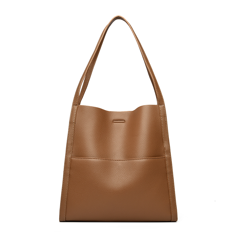 Ladies Large Capacity Real Leather Handbags Shopper Brand Casual Totes Bags Bolsos 2024 NEW Luxury Women Designer Shoulder Sac