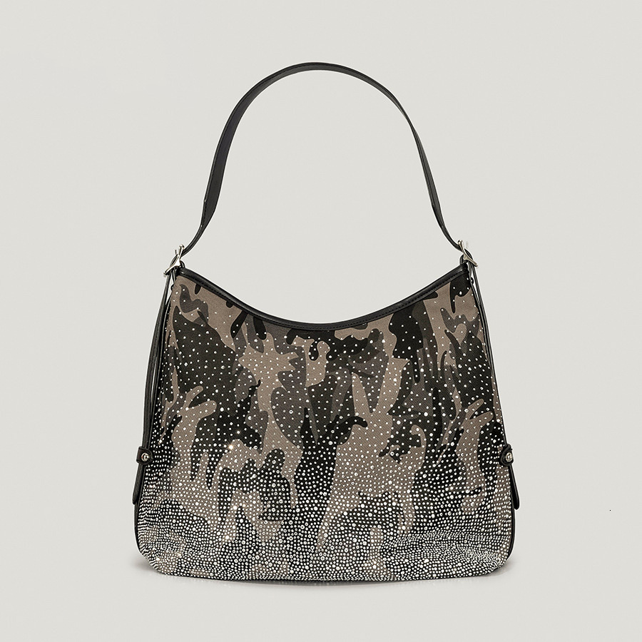 New retro shiny diamond women's handbag fashionable designer shoulder bag high-quality large capacity shopping wallet