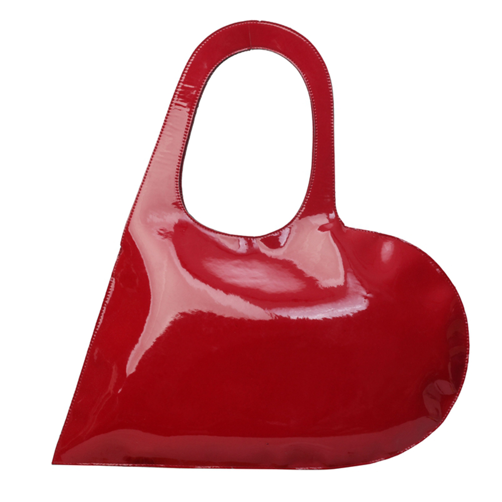 Luxury Design Heart Shoulder Bag Solid Color Fashion Clutch Purse Underarm Bag Summer Top Hand Bag for Women and Girls