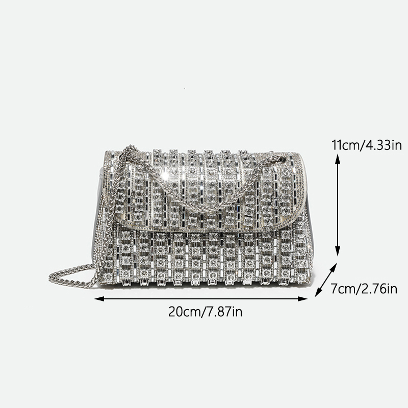 JIOMAY New Design Fashion Rhie Purse Designer Handbags Elegant And Versatile Purses For Women Evening Clutch Bag