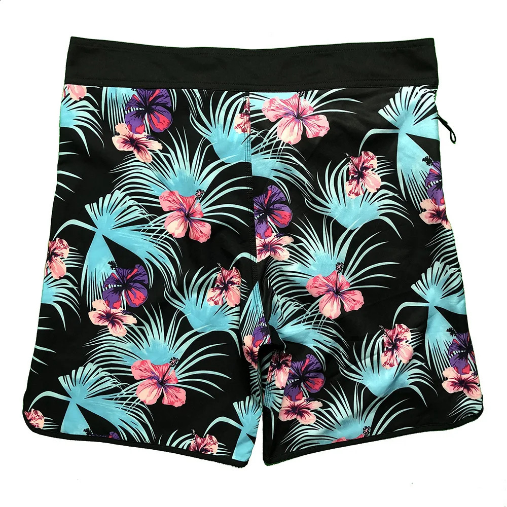 MenClassic Bermuda Waterproof Way Elasticity BoardShorts Quickdry Casual Home Sport Gym Fitnss Swim Trunk Beach Surf Short 240407
