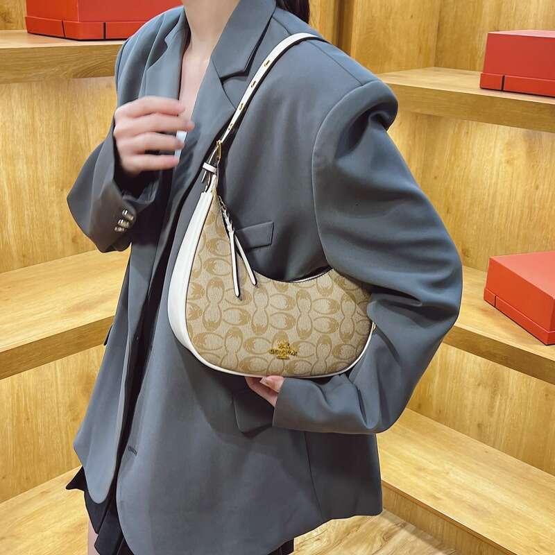 Designer Bag Fashionable Old Flower Large Capacity Armpit Bag 2024 New Temperament Versatile Women's Shoulder Tote Bag