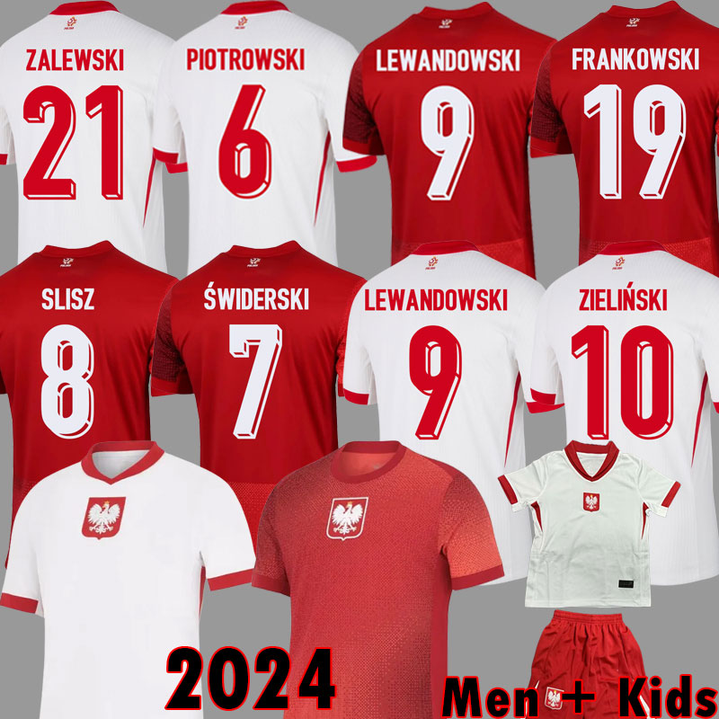 polands 2024 Euro LEWANDOWSKI Poland Soccer Jerseys MEN KIDS KIT Polonia 2025 ZIELINSKI MILIK ZALEWSKI SWIDERSKI Polish football Shirt Polen uniform 24 25 Pologne