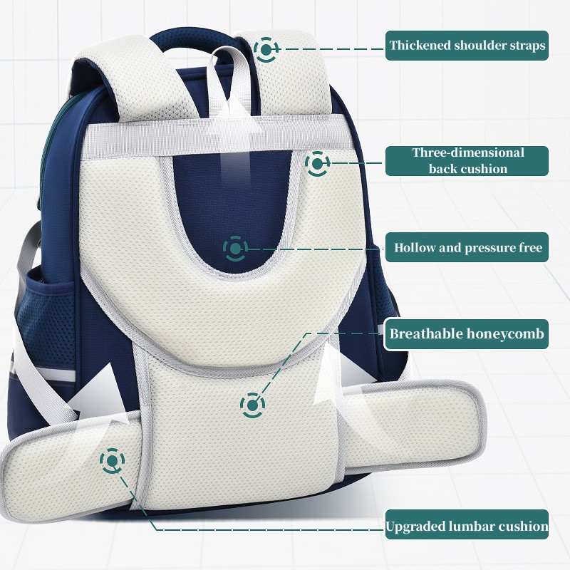 Children's Spine Protection Schoolbag High Quality Waterproof Shoulder Bag Multi-color Elementary School Students Schoolbag Gift
