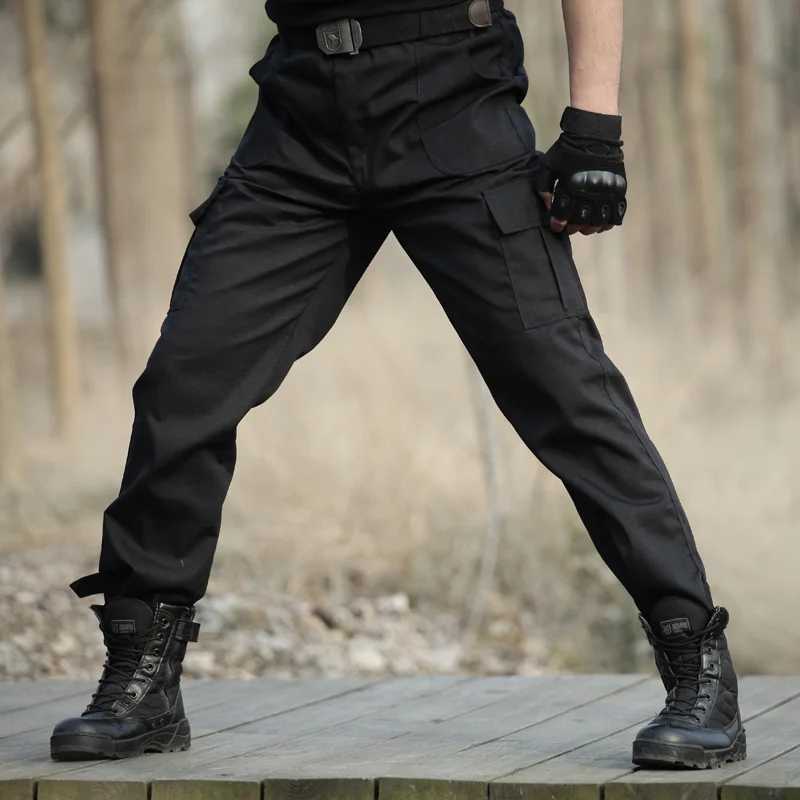 Black Tactical Military Pants Mens Casual Cargo Pants Everydaye Working Trousers Combat Pocket Sweatpants Men Airsoft Pantalones LX241107