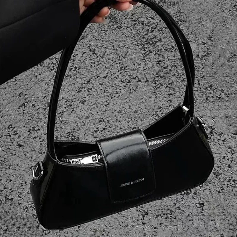 Designer Luxury Shoulder Bags Pu Leather Underarm Crossbody Bag Women 2023 Summer Fashion Simple Shoulder Handbag and Purse