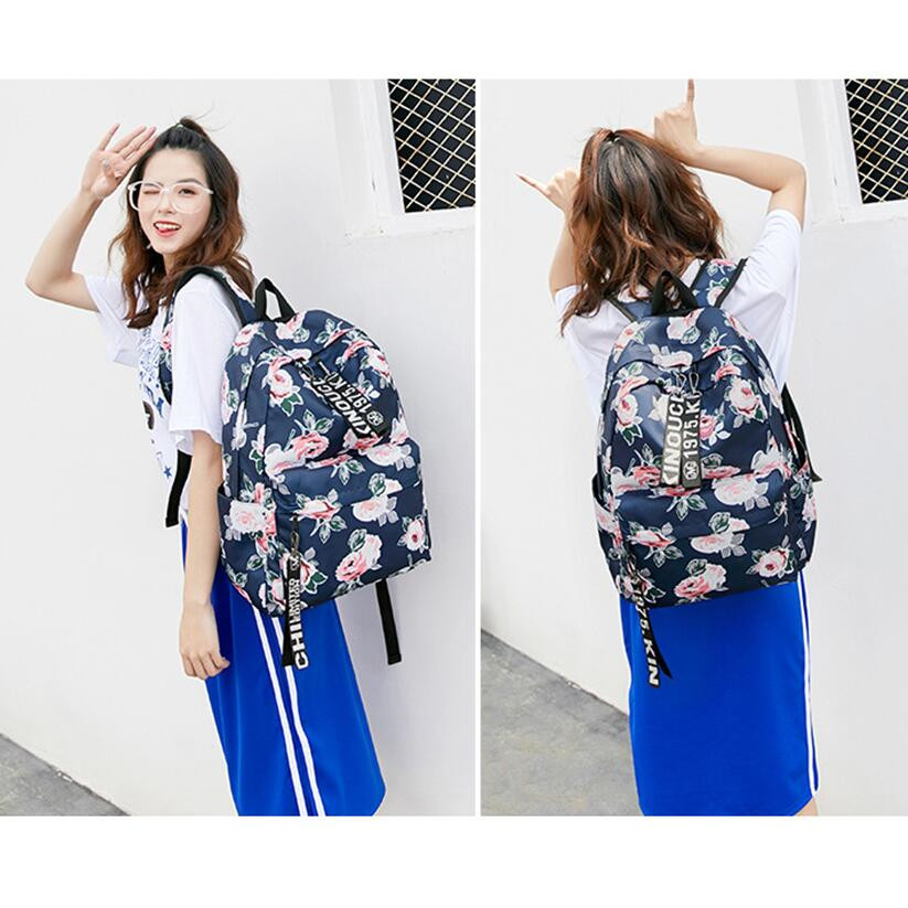 Fengdong school bags for teenage girls schoolbag children black flower backpack elementary school backpack kids book bag pack