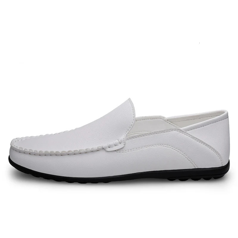 Plus Size 47 Leather Mens Shoes Casual Official Mens Shoes Moccasins Italy Breathable Sliding Mens Shoes 241106