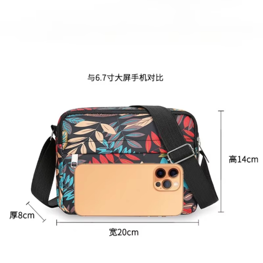 Oxford Cloth Women's Crossbody Bag 2024 Cloth Casual Backpack Messenger Nylon Canvas Bag Shoulder Middle-aged Mother Handbag