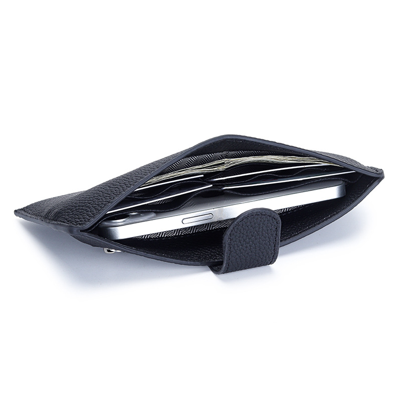 Leather Women Long Wallet Money Slim Clutch Bag for Ladies Fashion ID Credit Card Holder Purse Envelope Wallets Clip Phone Pouch